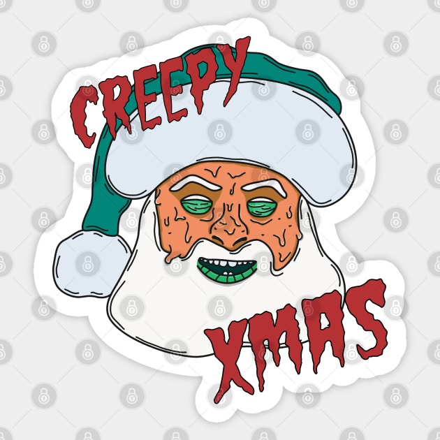 Merry...Creepy...Christmas...BOO! Sticker by gnomeapple